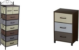 The 8013-1 Wooden 3 Drawer Dresser | Storage Night Stand | Mahoganey And The - £179.96 GBP