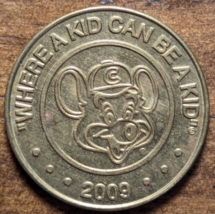 2009 Chuck E. Cheese &quot;Where A Kid Can Be A Kid&quot; Amusement Token - £3.28 GBP