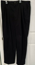 Haggar Black Label Dress Pants In Black Men&#39;s Size 36 X 32 -see Measurements - £12.35 GBP