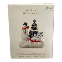 2008 Hallmark Keepsake Ornament Snowmen It&#39;s The Most Wonderful Time Of The Year - £8.85 GBP