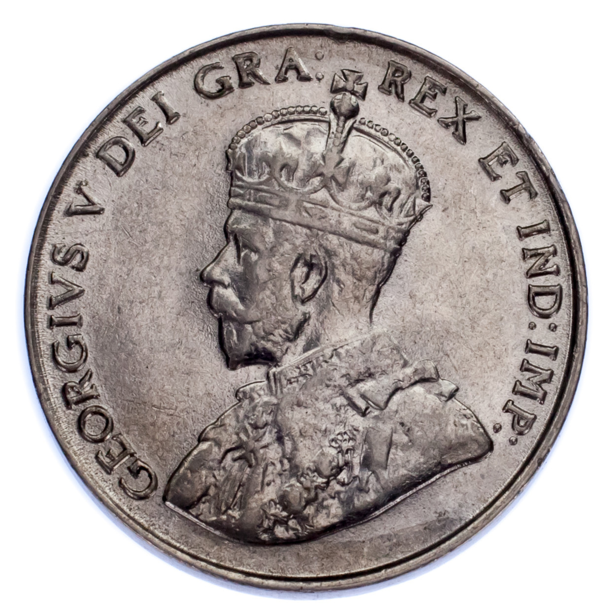 1922 Variety Far Rim Canada Five Centimes 5C (About UNC, As Is) Km #29-
show ... Item image 4
