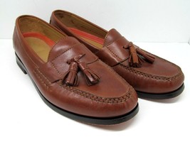 Cole Haan Maine Pinch Classic  Brown Leather Tassel Loafers Mens Size US 9.5 M - £30.56 GBP