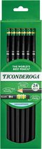 Ticonderoga Wood-Cased Pencils, 2 HB Soft, Black, 24 Count - $7.99