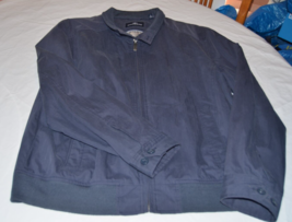 Dockers Men&#39;s Long Sleeve Jacket Coat Size L large Navy Blue Pre-owned GUC - £20.39 GBP