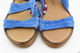 Hush Puppies Sz 7 M Blue Ankle Strap Leather Women Sandals H504277 - £15.87 GBP