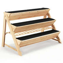 3-tier Garden Bed – Storage Shelf, 2 Hanging Hooks, 3 Bed Liners, 46&quot;x30... - $294.57 CAD