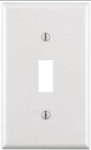 Ciata One Gang Toggle Wall Plate, High Impact Resistance, White - £6.30 GBP