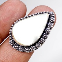 Mother Of Pearl Gemstone Ethnic Valentine&#39;s Day Gift Ring Jewelry 8.25&quot; SA 6884 - £4.14 GBP