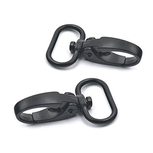 Bluemoona 10 Pcs - 25mm Swivel Snap Hook Triglides Buckles Clip for Webbing Cott