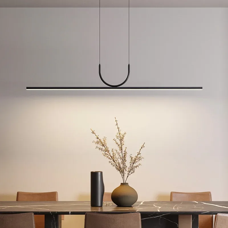 Nordic Minimalist U-shaped Ceiling Chandeliers for Table Dining Room Kit... - $338.50+