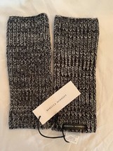 Rebecca Minkoff Marled Knit Arm Warmers Fingerless Gloves Black Os Nwot $70 - $21.51