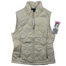 Womens Free Country Oat quilted Lightweight Vest Zipper Pockets Small - $14.84