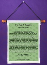 If I Had A Daughter - Personalized Wall Hanging (591-1) - $19.99