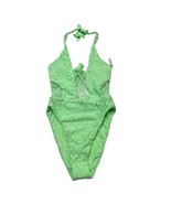 Isabella Rose Swimsuit Womens M Verona Neon Green Halter Lace One Piece ... - $90.13 CAD
