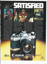 1980 Canon AE-1 Program SLR Camera Print Ad Electronics Photography 8.5&quot;... - $19.31
