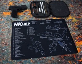 HK Heckler USP  Gun Cleaning Mat Diagram Schematic and Universal Cleaning Kit - £19.65 GBP