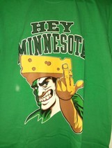 Nfl Green Bay Packers  Middle Finger Hey  Minnesota Vikings Sz M Cheesehead  - £23.72 GBP