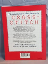  Your State in Cross Stitch Betty Haddad Shelton 1987 Softcover Book Sam... - $24.70