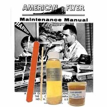 American Flyer Trains 1 Oz. Lubricating Oil 1 Oz. Grease + M4869 Service Manual - £13.43 GBP