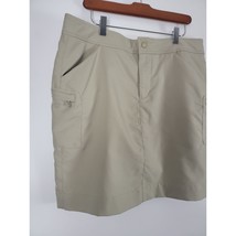 Antigua Desert Dry Golf Skort 14 Womens Plus Size Tan Mini Pockets Sport... - $20.00