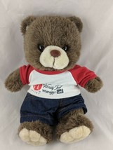 Teddy Bear Plush 12 Inch Vanity Fair VF Outlet T shirt Lee Jeans Stuffed Animal - $16.16