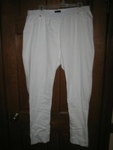 XX Cherie White Elastic Waist Skinny Leg Pants - Size 18 - £15.35 GBP