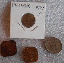 Malaysia - Lot of 4 Coins, Memorabilia Foreign Money Gift for Home or Collection - £10.91 GBP