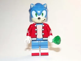 Sonic Hedgehog Red Jacket Christmas Holiday Minifigure - $117.83 MXN