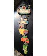 Vintage Happy Thanksgiving Wooden Wire Wall Hanger Primitive Country Rus... - $475.98 MXN
