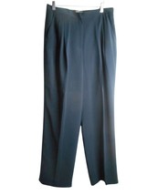 NWT Size12 Kaspar navy blue Dress Pants trouser Lined Pleated - $574.96 MXN