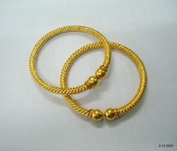 Vintage Antique 22kt gold bracelet bangle for infant baby child - $572.22