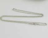 22&quot; Tiffany &amp; Co Chain Necklace Mens Unisex 1.5mm Large Link Sterling Si... - $249.00