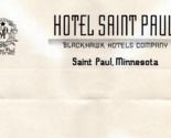 1930s Hotel S.Paul Minnesota Cancelleria Lotto 5 Pezzi - $30.68