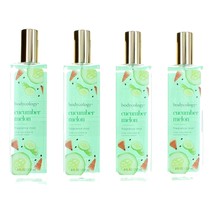 Cucumber Melon by Bodycology, 4 Pack 8 oz Fragrance Mist for Women - £24.39 GBP