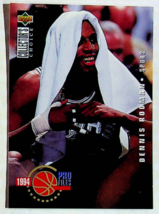 1994-95 Upper Deck Collector&#39;s Choice Dennis Rodman #202 Basketball Pro files - £2.75 GBP