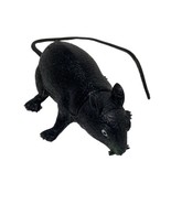 Standing Black Plastic Rat Mouse Scary Spooky Prop Halloween Decor Curle... - £7.11 GBP