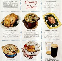 Guinness Beer Guide To Country Dishes 1953 Advertisement Import UK DWII2 - $39.99