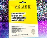 Acure Brightening Under Eye Supergreens Hydrogels 0.236 fl oz New In Pac... - $9.89