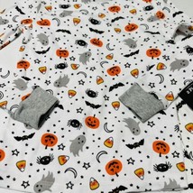 Girls Size 5 Halloween Pajamas - Snug Fit- Ghost Bats Pumpkins Candy Corn - $14.84