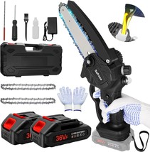 6 Inch Cordless Chainsaw Sofrose Mini Chainsaw With Auto-Oil System 2X 2... - £44.71 GBP