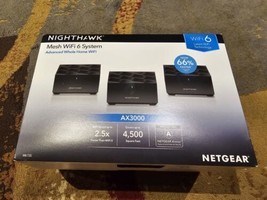 Netgear Nighthawk AX3000 Wifi 6 Router Mesh System MK73S-100NAS New Open Box - $169.28