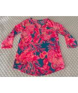 Lilly Pulitzer Girls 3/4 Sleeve Mini Palmetto Tunic Top size L (8-10) NWOT - $423.91 MXN