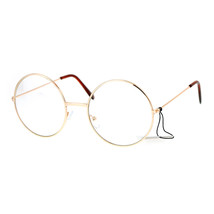 Lente Transparente Gafas Unisex Moda Circulares Montura Metálica UV 400 - £8.57 GBP
