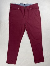 Gap Men&#39;s 5 Pocket Burgundy Pants Slim Fit 40 x 32 NWT $79.95 - £15.47 GBP