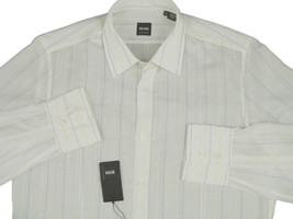NEW! $145 Hugo Boss Black Label Shirt!   XL  *Regular Fit*  *Sheer Off White* - $64.99