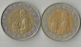 PORTUGAL 100 ESCUDOS 1990 &amp; 1991 BI-METAL COIN  CIR. # 4 - $2.96