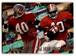 1995 Fleer Ultra Second Year Standouts #6 William Floyd NM Near Mint 49 ID:62598 - £1.51 GBP