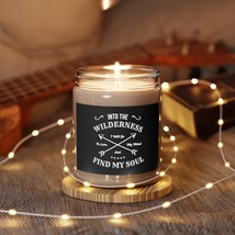 Scented Candle 9oz, Custom Candle Jar with Inspirational Quote, Serenity Wildern - £21.22 GBP