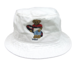 Polo Ralph Lauren Embroidered Surf Bear White Bucket Hat Adult Size L/XL... - £43.78 GBP