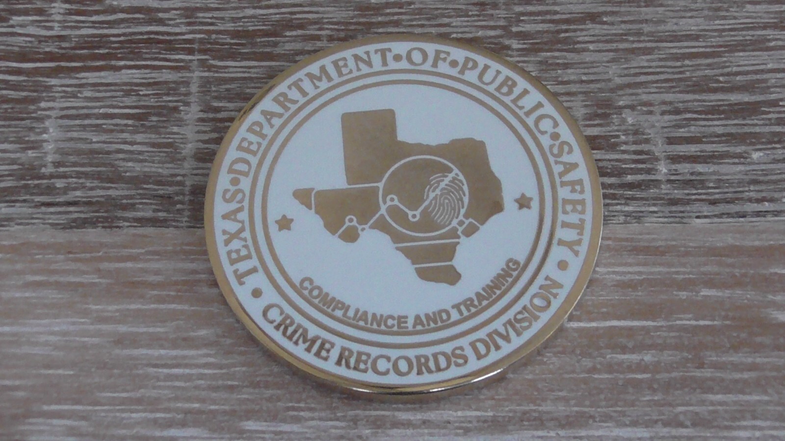 Texas DPS Dept Of Public Safety Crime Records Division Challenge Coin #766X - $32.66